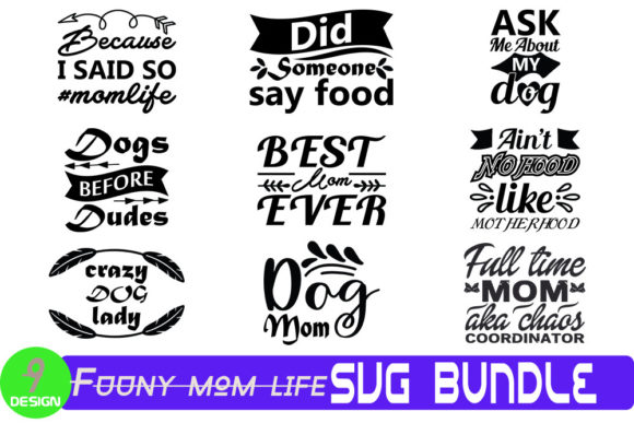 Fuuny Mom Life Svg Design Bundle Review for Real Embroidery Projects