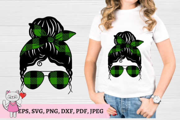 Green Buffalo Plaid Mom Life Svg Review