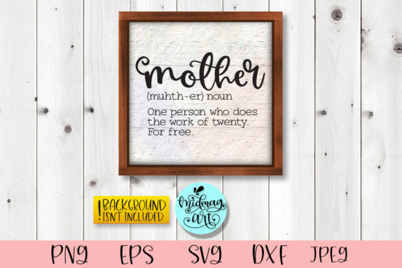 Mother Definition Wood Sign: An Embroidery Review